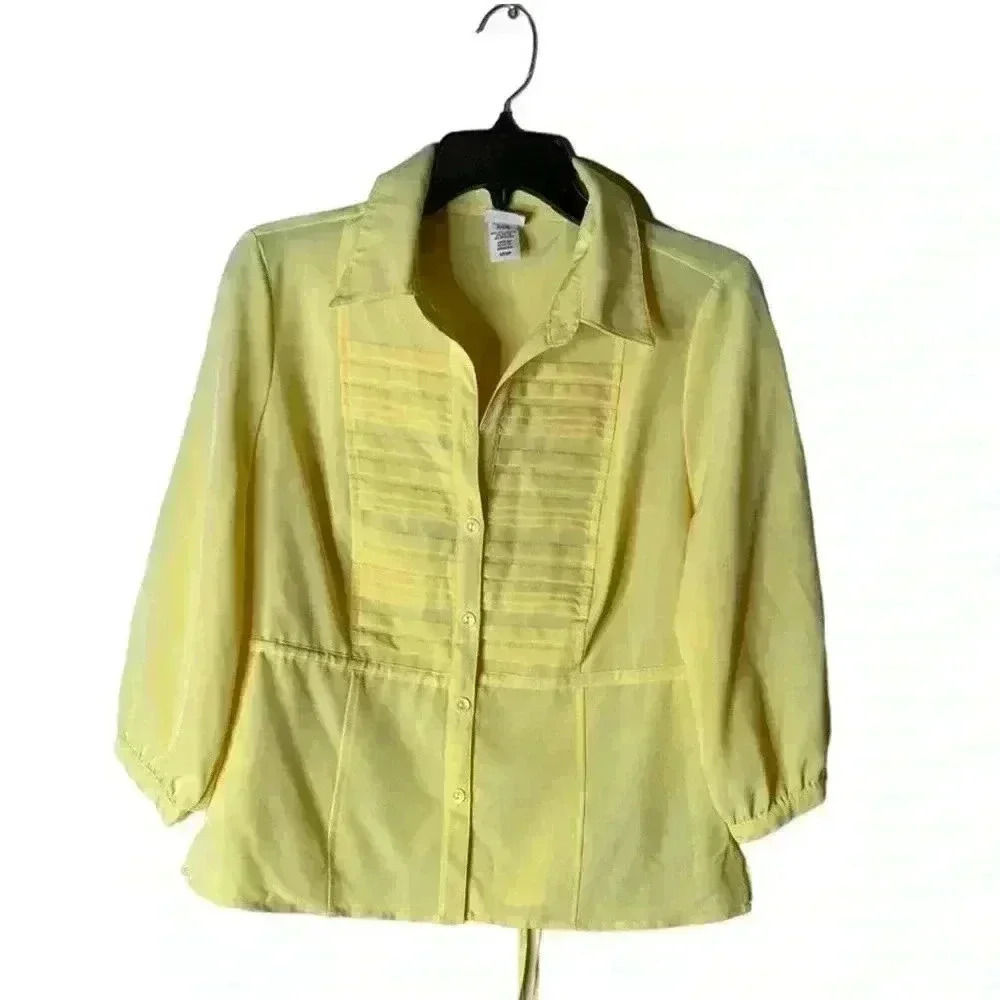 Covington Petite Women's Blouse Stretch Size Medium Petite Top